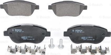 BOSCH 0 986 494 074 - Тормозные колодки, дисковые, комплект unicars.by