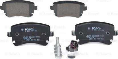 BOSCH 0 986 494 108 - Тормозные колодки, дисковые, комплект unicars.by