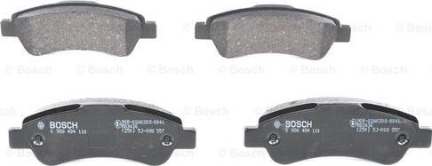 BOSCH 0 986 494 110 - Тормозные колодки, дисковые, комплект unicars.by