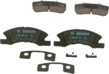 BOSCH 0 986 494 134 - Тормозные колодки, дисковые, комплект unicars.by