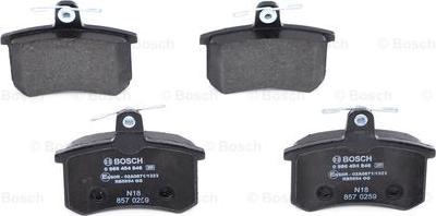 BOSCH 0 986 494 846 - Тормозные колодки, дисковые, комплект unicars.by