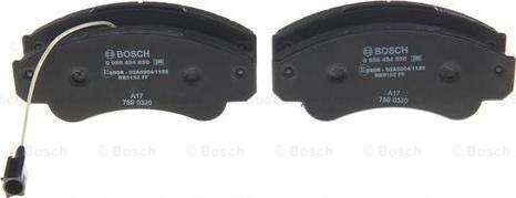 BOSCH 0 986 494 850 - Тормозные колодки, дисковые, комплект unicars.by