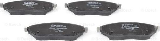 BOSCH 0 986 494 817 - Тормозные колодки, дисковые, комплект unicars.by