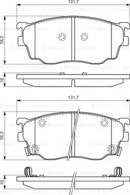 BOSCH 0 986 494 394 - Тормозные колодки, дисковые, комплект unicars.by