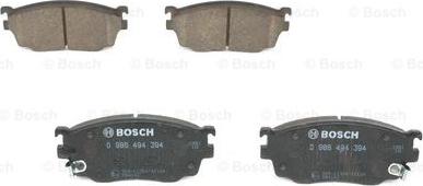 BOSCH 0 986 494 394 - Тормозные колодки, дисковые, комплект unicars.by