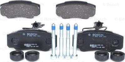 BOSCH 0 986 494 391 - Тормозные колодки, дисковые, комплект unicars.by