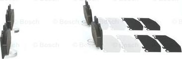 BOSCH 0 986 494 398 - Тормозные колодки, дисковые, комплект unicars.by