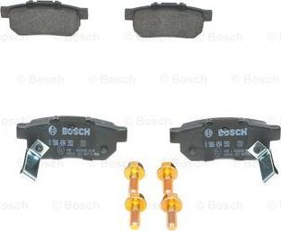 BOSCH 0 986 494 392 - Тормозные колодки, дисковые, комплект unicars.by