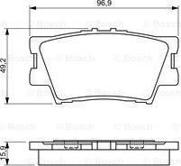 BOSCH 0 986 494 346 - Тормозные колодки, дисковые, комплект unicars.by