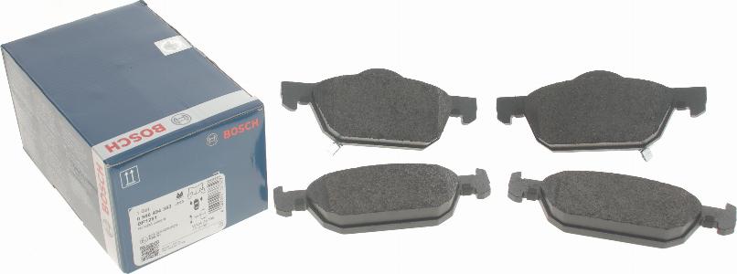 BOSCH 0 986 494 383 - Тормозные колодки, дисковые, комплект unicars.by