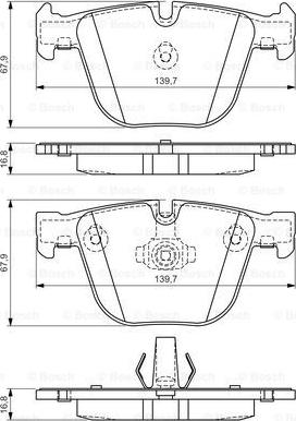 BOSCH 0 986 494 294 - Тормозные колодки, дисковые, комплект unicars.by