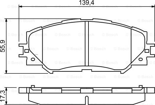 BOSCH 0 986 494 240 - Тормозные колодки, дисковые, комплект unicars.by