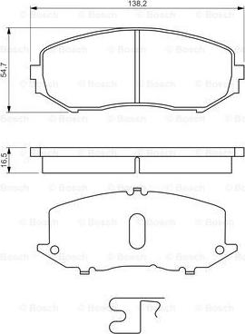 BOSCH 0 986 494 241 - Тормозные колодки, дисковые, комплект unicars.by