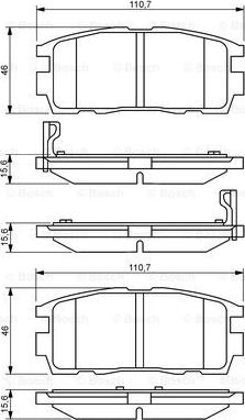 BOSCH 0 986 494 251 - Тормозные колодки, дисковые, комплект unicars.by