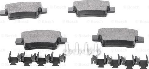 BOSCH 0 986 494 222 - Тормозные колодки, дисковые, комплект unicars.by