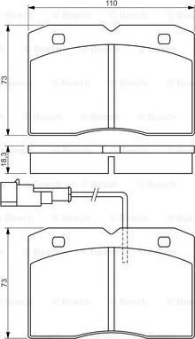 BOSCH 0 986 494 276 - Тормозные колодки, дисковые, комплект unicars.by