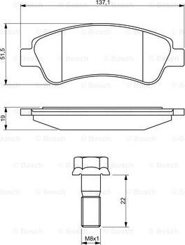 BOSCH 0 986 494 270 - Тормозные колодки, дисковые, комплект unicars.by