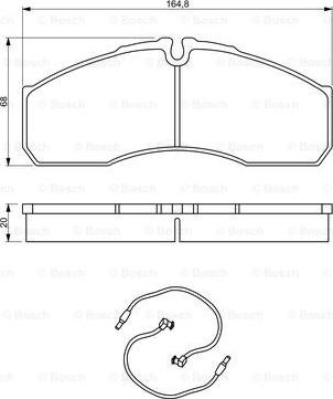 BOSCH 0 986 494 273 - Тормозные колодки, дисковые, комплект unicars.by