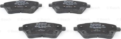 BOSCH 0 986 494 792 - Тормозные колодки, дисковые, комплект unicars.by