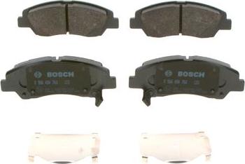 BOSCH 0 986 494 760 - Тормозные колодки, дисковые, комплект unicars.by