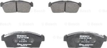 BOSCH 0 986 494 700 - Тормозные колодки, дисковые, комплект unicars.by