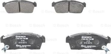 BOSCH 0 986 494 700 - Тормозные колодки, дисковые, комплект unicars.by