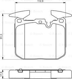 BOSCH 0 986 494 701 - Тормозные колодки, дисковые, комплект unicars.by