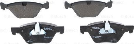 BOSCH 0 986 494 729 - Тормозные колодки, дисковые, комплект unicars.by