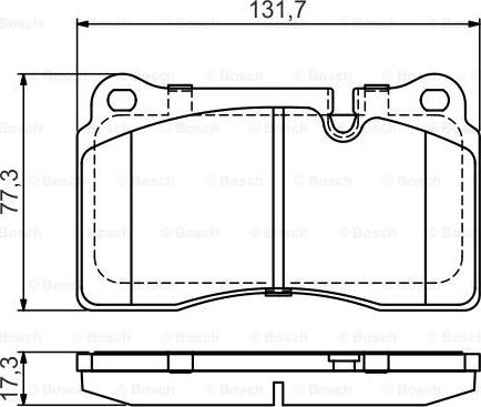 BOSCH 0 986 495 446 - Тормозные колодки, дисковые, комплект unicars.by