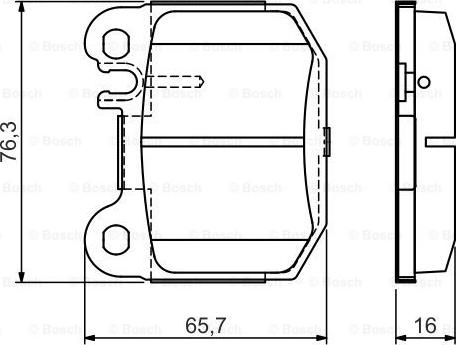 BOSCH 0986495440 - Тормозные колодки, дисковые, комплект unicars.by