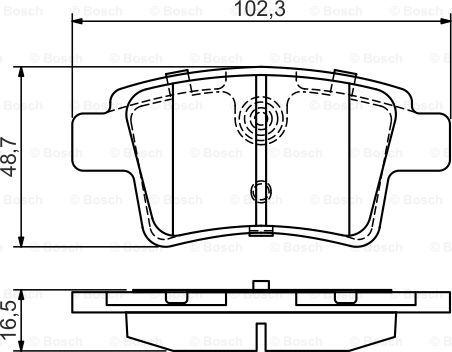 BOSCH 0 986 495 448 - Тормозные колодки, дисковые, комплект unicars.by