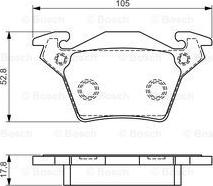 BOSCH 0 986 495 074 - Тормозные колодки, дисковые, комплект unicars.by