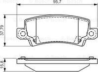 BOSCH 0 986 495 072 - Тормозные колодки, дисковые, комплект unicars.by