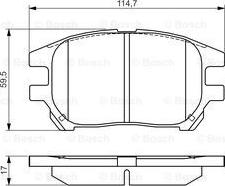 HELLA 8DB 355 034-171 - Тормозные колодки, дисковые, комплект unicars.by