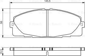 BOSCH 0 986 495 152 - Тормозные колодки, дисковые, комплект unicars.by