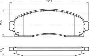 BOSCH 0 986 495 167 - Тормозные колодки, дисковые, комплект unicars.by