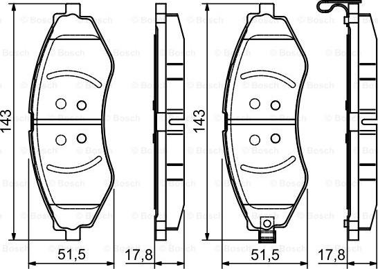 BOSCH 0 986 495 116 - Тормозные колодки, дисковые, комплект unicars.by