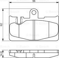 BOSCH 0 986 495 139 - Тормозные колодки, дисковые, комплект unicars.by