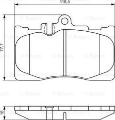 BOSCH 0 986 495 138 - Тормозные колодки, дисковые, комплект unicars.by