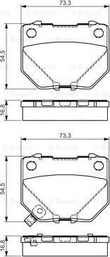 BOSCH 0 986 495 137 - Тормозные колодки, дисковые, комплект unicars.by