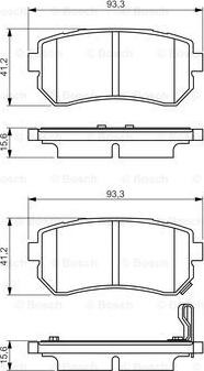 BOSCH 0 986 495 354 - Тормозные колодки, дисковые, комплект unicars.by