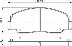 BOSCH 0 986 495 339 - Тормозные колодки, дисковые, комплект unicars.by