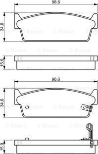 BOSCH 0 986 495 329 - Тормозные колодки, дисковые, комплект unicars.by