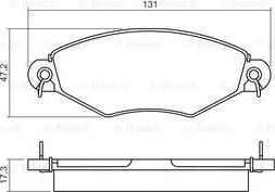 BOSCH 0 986 495 260 - Тормозные колодки, дисковые, комплект unicars.by