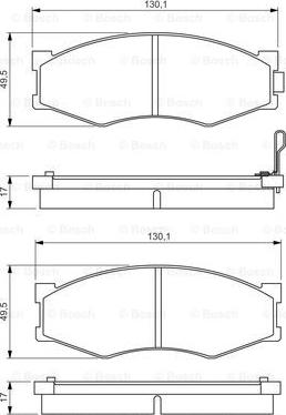 BOSCH 0 986 495 263 - Тормозные колодки, дисковые, комплект unicars.by