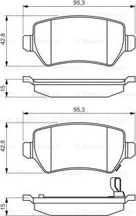 BOSCH 0 986 495 218 - Тормозные колодки, дисковые, комплект unicars.by