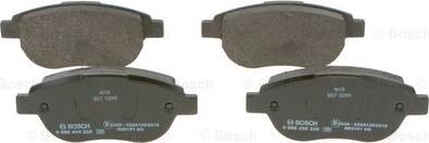 BOSCH 0 986 495 225 - Тормозные колодки, дисковые, комплект unicars.by