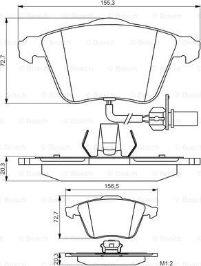 BOSCH 0 986 495 272 - Тормозные колодки, дисковые, комплект unicars.by