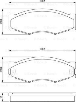 BOSCH 0 986 490 990 - Тормозные колодки, дисковые, комплект unicars.by