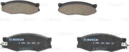 BOSCH 0 986 490 990 - Тормозные колодки, дисковые, комплект unicars.by